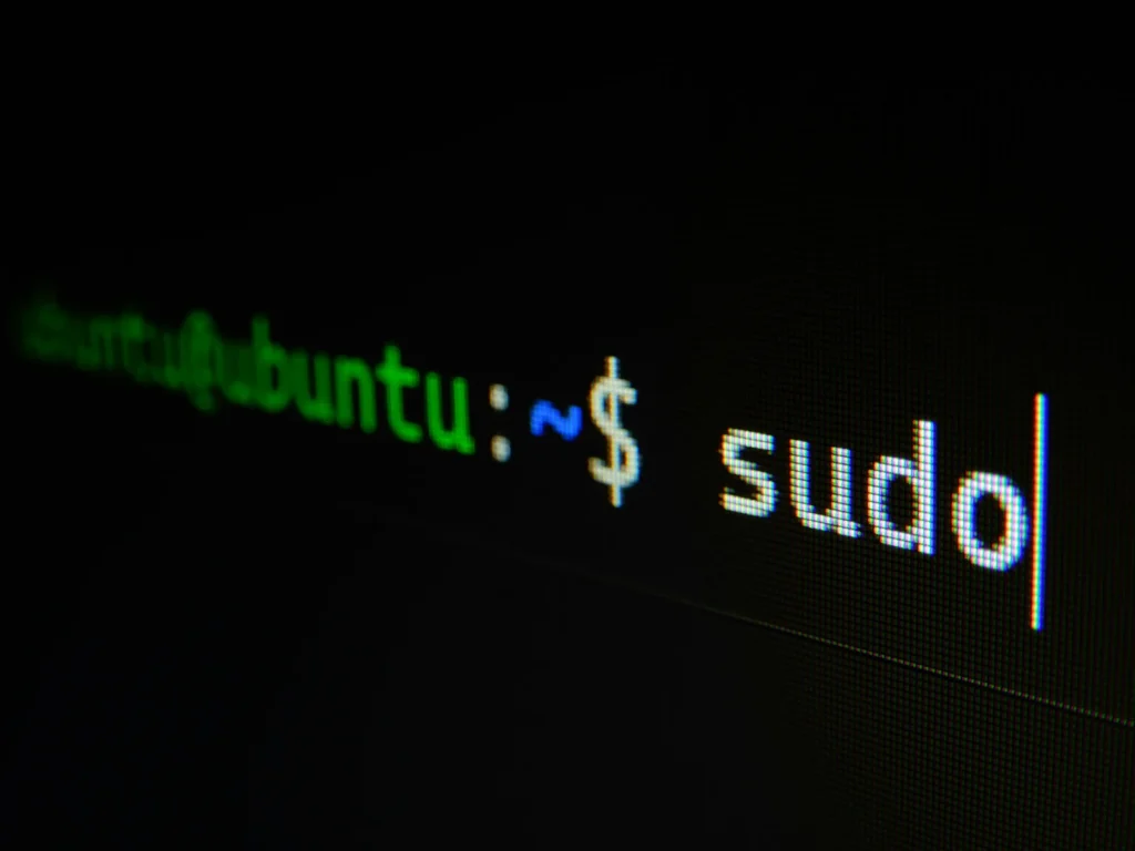 Linux terminal command on a screen
