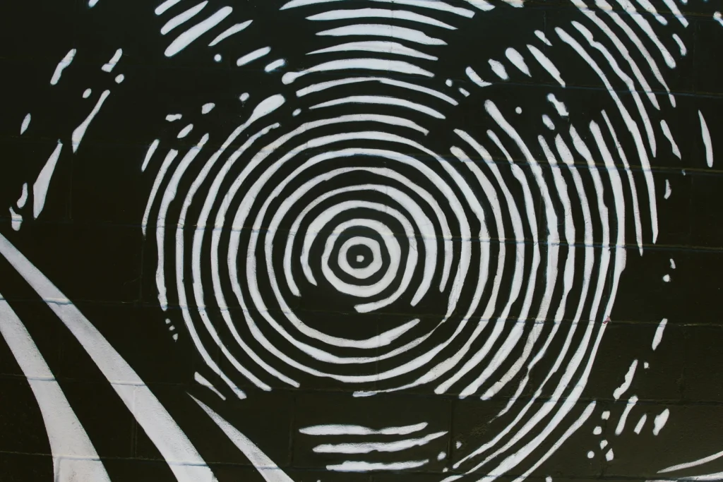 White fingerprint pattern